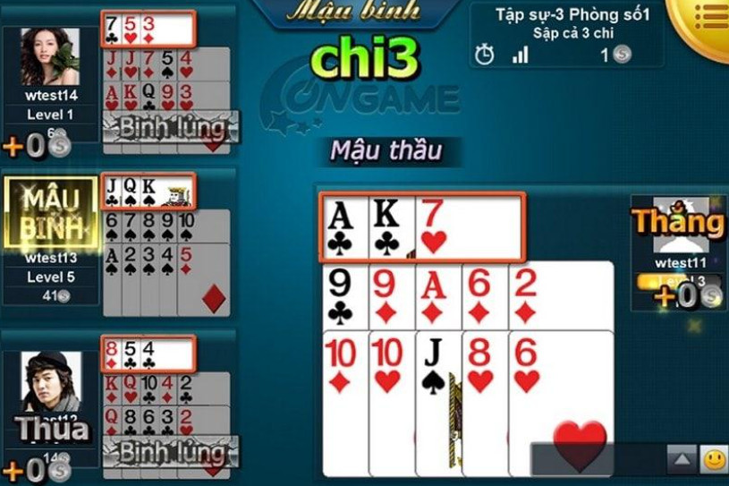 Luật chơi Mậu Binh 123b